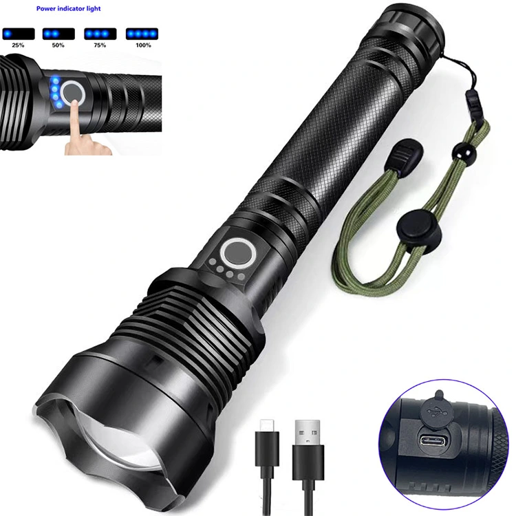 1500lm high power rechargeable flashlight