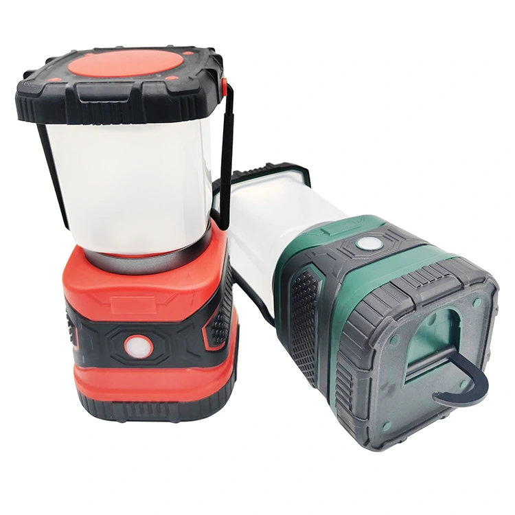 Lampada da campeggio a LED ricaricabile con gancio per impugnatura