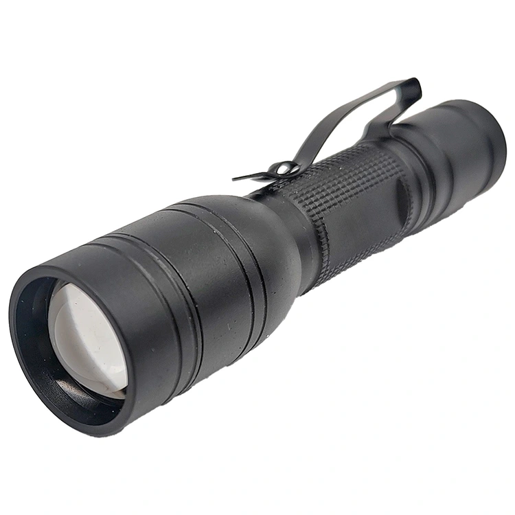 Torcia LED con zoom mini clip